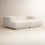 Nara 2PC Media Lounger-Crypton Nomad Snow