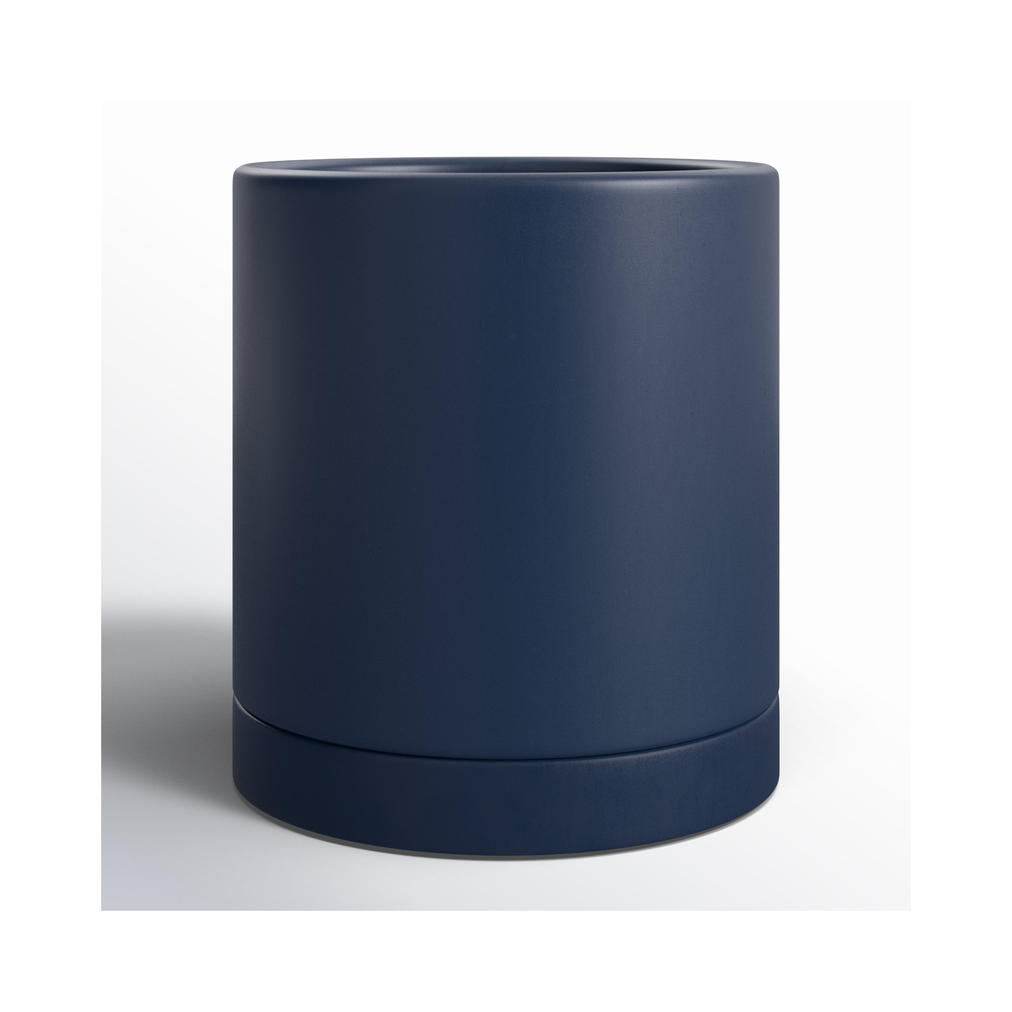 Carlotta Ceramic Pot Planter, 7" H x 7" W x 7" D, Dark Blue