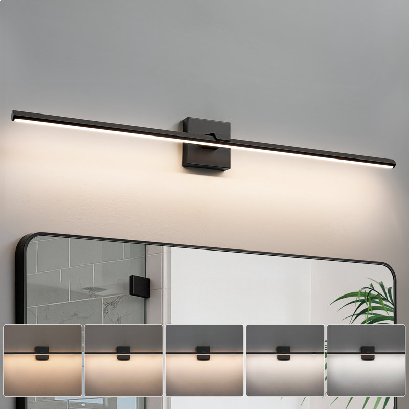 39" Dimmable LED Bath Bar, Matte Black