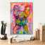 «Frenchie» par Dean Russo, art mural sur toile-946376471