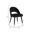 Chaise d'appoint en velours à dossier bas Carytown-1003035634