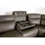Canapé modulaire inclinable électrique en forme de L gris foncé 6 pièces avec repose-pieds inclinable respirant sans gravité