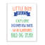 « little garçon rules », reproduction d’art sur toile-20274505