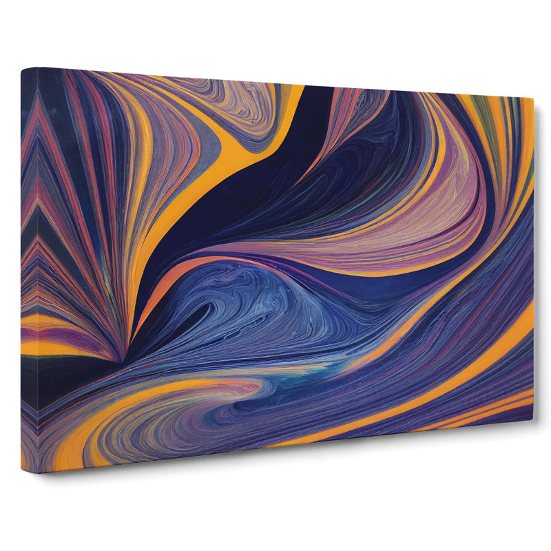 Modern Marbling Art Vol.1 Abstract - Wrapped Canvas, 35cm H x 50cm W x 3cm D