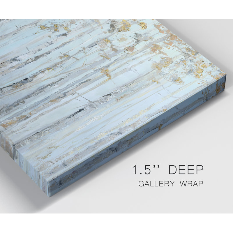 «Soft Birch Forest» par J Paul - reproduction d'art sur toile tendue, H 32 po x l 24 po x P 1 po