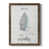 Toile avec cadre en noyer