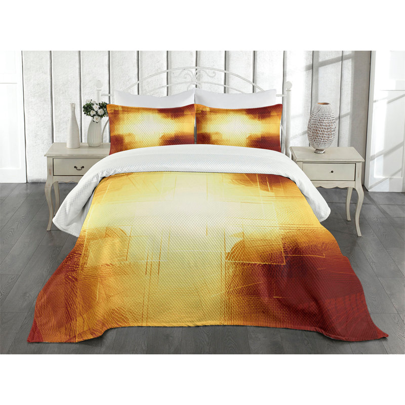 White Quilted Queen Bedspread Set with Pillow Shams