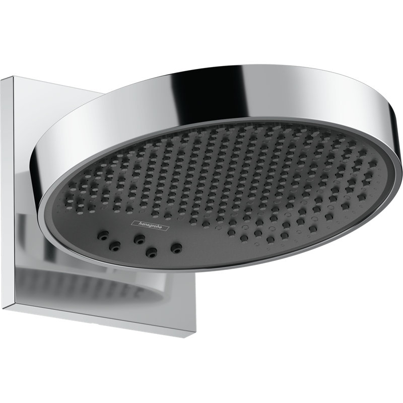 Tête de douche Hansgrohe Rainfinity 250 avec garniture de connecteur mural, Chrome, 2,5 gallons par minute