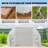 10'x11'x6' Walk-in Tunnel Greenhouse with Shelves, Mesh Door and Windows, Hoop House Greenhouse with PE Cover, Outdoor Green House for Patio Lawn Garden, White-124420950