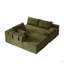 Ensemble de canapé modulaire rembourré en chenille Modern, ensemble de canapé modulaire modulaire en L de 108 po avec 6 coussins, canapé-lit combiné gratuit pour le salon, la chambre à coucher (méridienne gauche)-2028676334