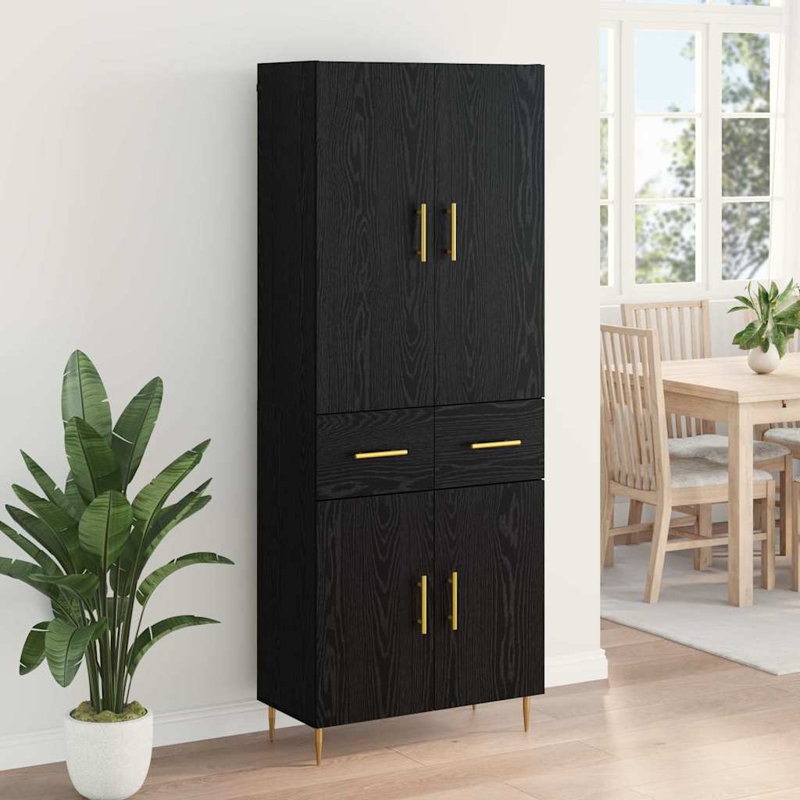 69.5cm Sideboard, Black Oak