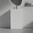 Elegant Roca White Marble Bathroom Vanity With Ceramic Sink