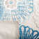 Tapis beige / bleu Kellems