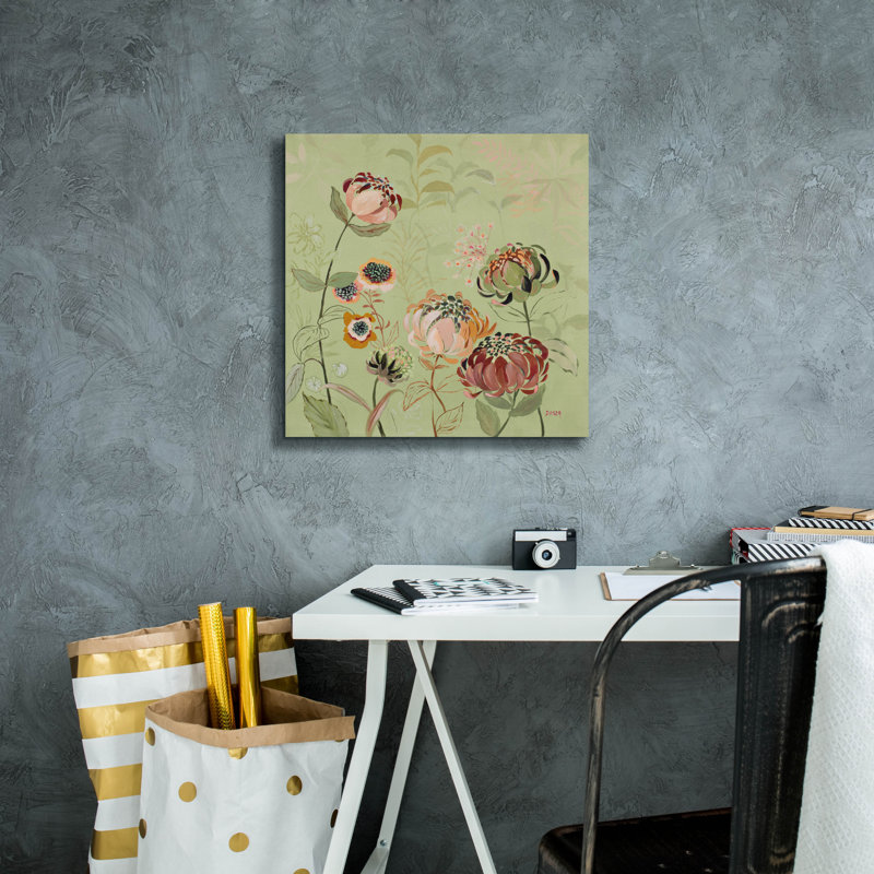  «Les Fleurs 5» par Dusza, art mural sur toile, 18 po x 18 po, H 18 po x l 18 po