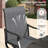Aluminum Patio Dining Set with  Round Dining Table and 4 Swivel PVC-coated polyester  Dining Chairs-519661734