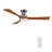 52'' Smart Solid Wood Ceiling Fan With Remote, Light Kit IncludedWorks With Google Assistant And Amazon Alexa,Siri Shortcut.-70837330