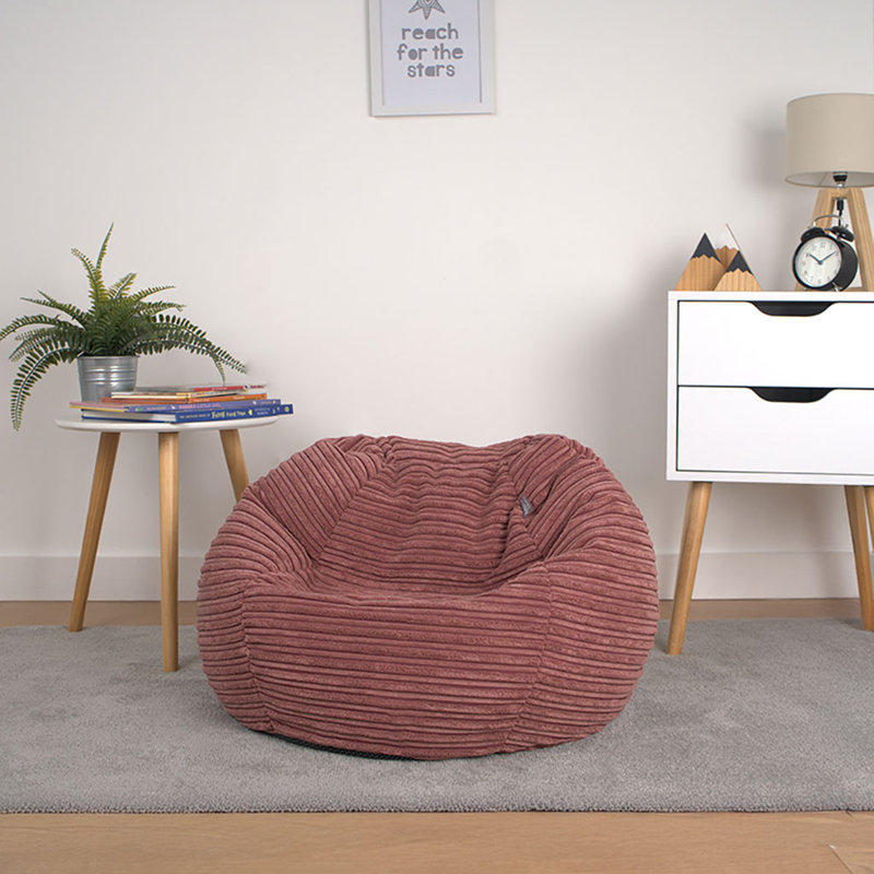 Polyester Refillable Classic Bean Bag, Pink