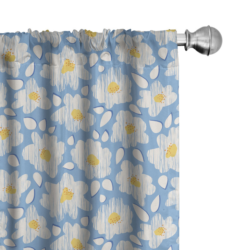 Rideaux 4 panneaux East Urban Home, L 56 po x L 63 po