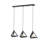 Merriam 3 - Light Brownish Black Kitchen Island Pendant