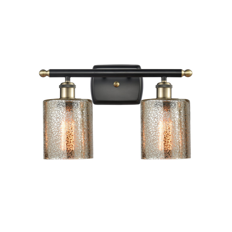 Éclairage pour salle de bain à intensité variable 2 lumières Leilani, Ampoule DEL 6 watts Vinage, Mercure