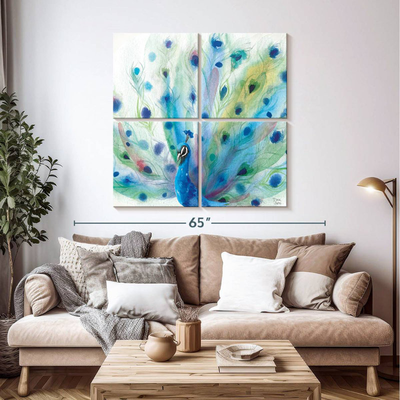 Brampt Peacock Glory, 45" H x 45" W