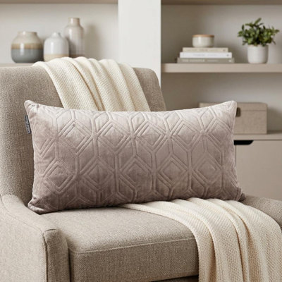 Coussin 12 "X 24" Taupe