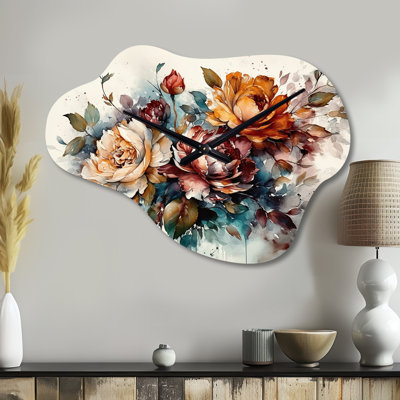 Horloge murale Kampmann Blooming Vintage Flowers I - Floral