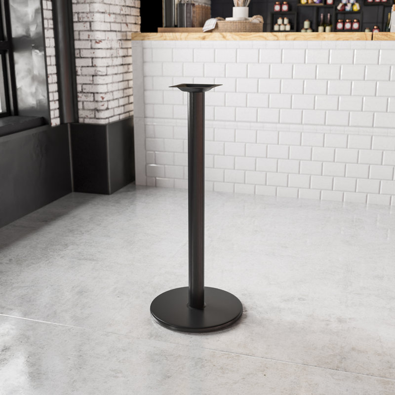 Beverly Black Cast Iron 18" Disk Style Bar Height Table Base