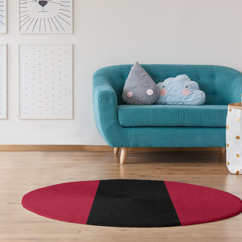 Chenille Indoor Rug, Round 5'
