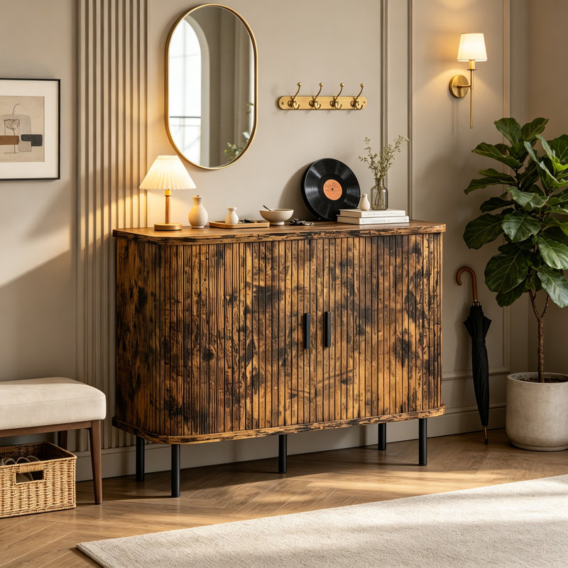 90 cm W Sideboard, Brown