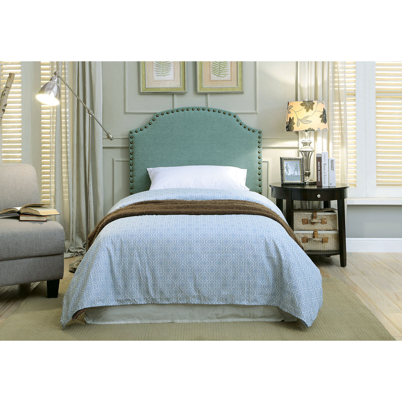 Upholstered Headboard, Light Blue, Twin