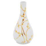 14" Gold Branches Flower Vase