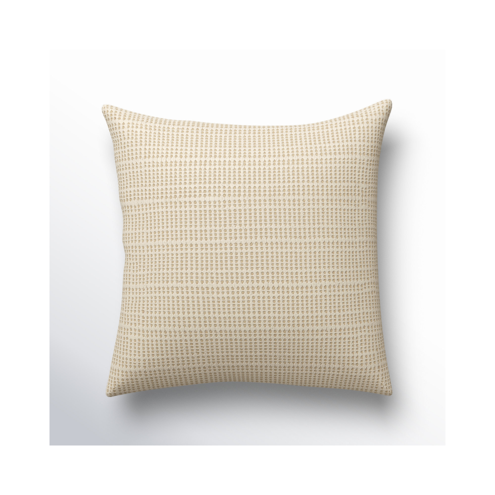Migina Dots Cotton Throw Pillow, Natural