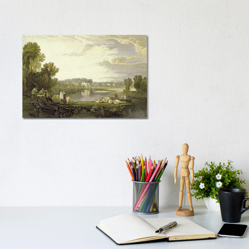 Alexander Pope's Villa, Twickenham, 1811 (John Pye Engraving) by J.M.W. Turner - Wrapped Canvas Print