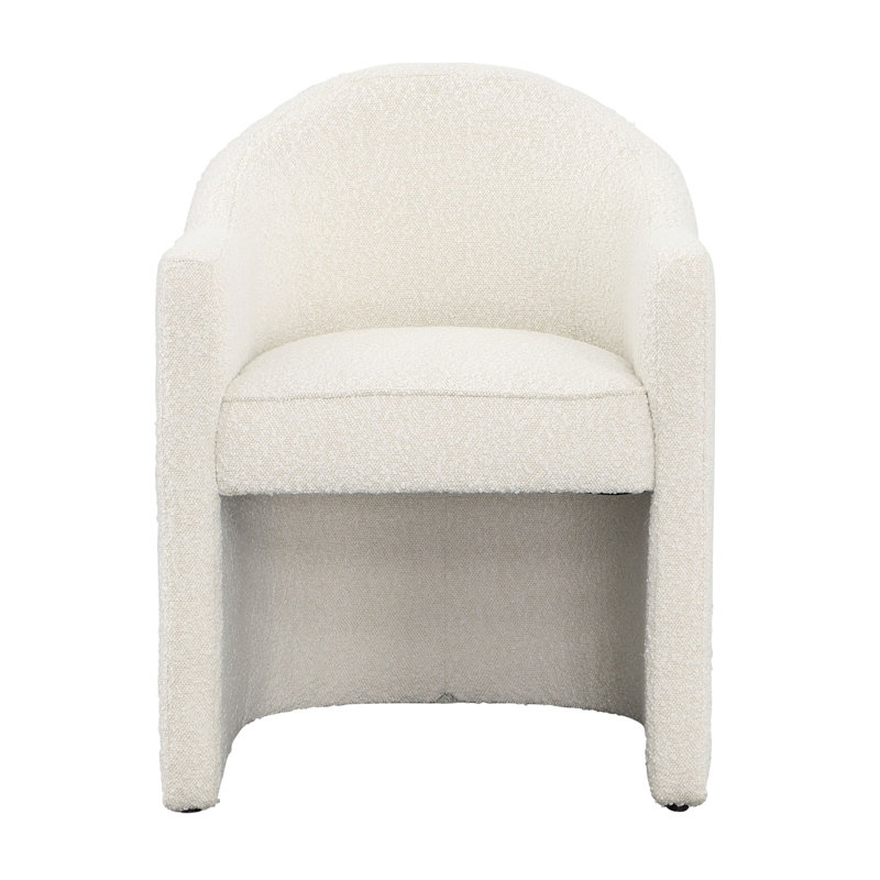Fauteuil d'appoint pivotant Wolfdale Willsboro Audrey, Cream