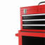 Coffre à outils roulant à 3 tiroirs avec roulettes, coffre à outils avec grande armoire de rangement et tablette réglable, coffre supérieur portable amovible avec coffre à outils pour le garage et l'entrepôt