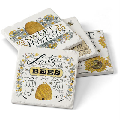 Paquet de 4 sous-verres Beehive