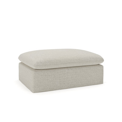 Luna Slipcovered Ottoman And A Half by Birch Lane