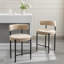 Tabouret de comptoir à dossier bas 24 po Najira-1477308004-1477308005-1484025977