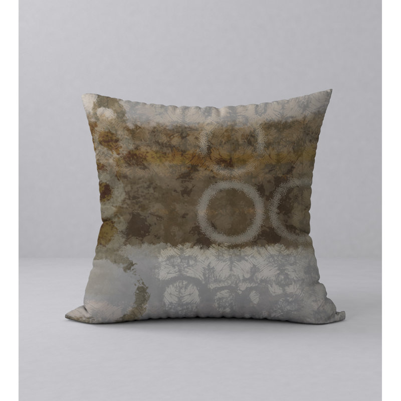 Abstract Reversible Throw Pillow, 24" x 24"