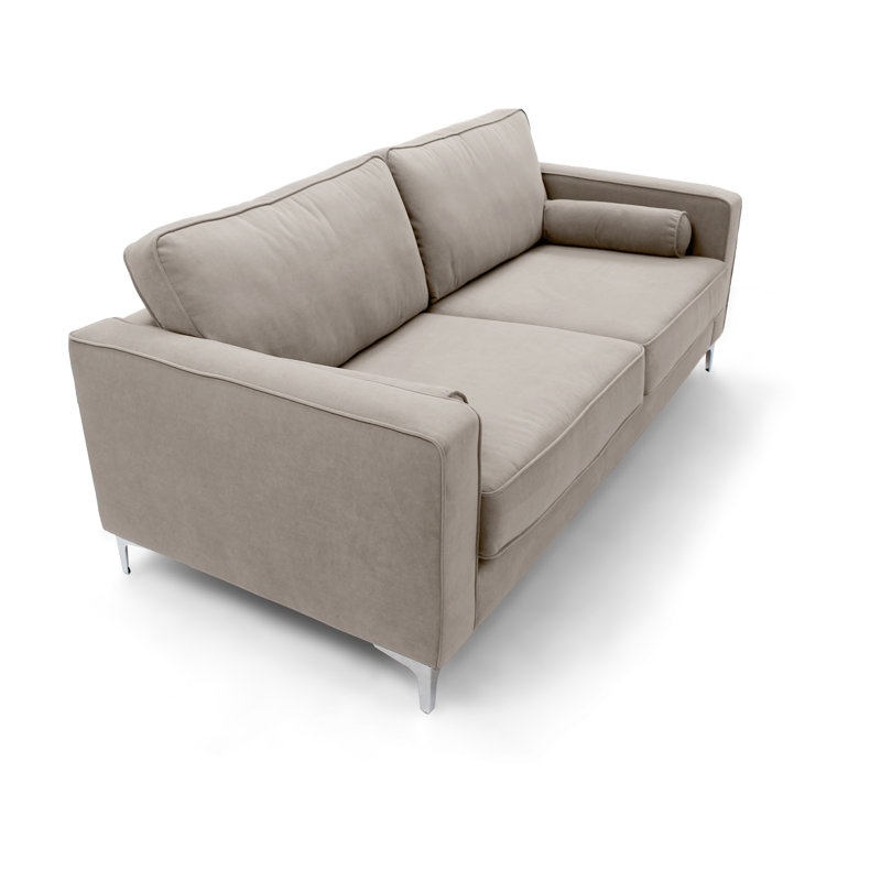Georgio 3 Seater Velvet Sofa, Mink