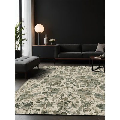 Tapis brun soyeux et moelleux