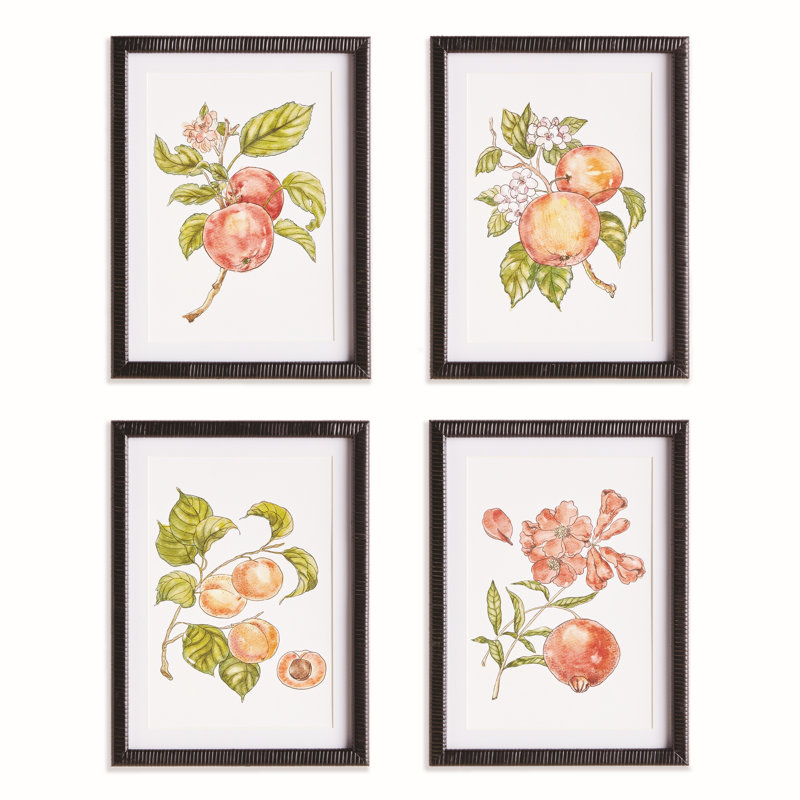 IMPRIMES AUTOMATIQUES DE FRUITS, ENSEMBLE DE 4