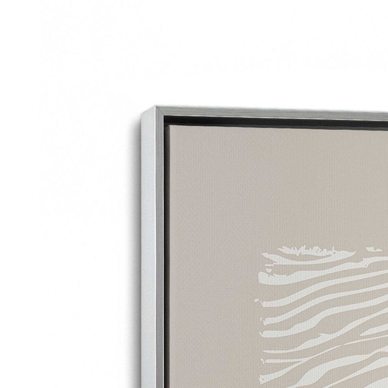 Whisper Lines Set of 2 Prints, 48" x 32", Polished Chrome Floater Frame
