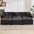 Schmucker Modular Sleeper Sectional Sofa, Oversized Cloud Couch With Ottoman-960409172-960127836