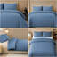 Microfiber Striped Duvet Cover Set-125374615