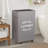 Fabric Rolling Laundry Hamper with Handles-5591460