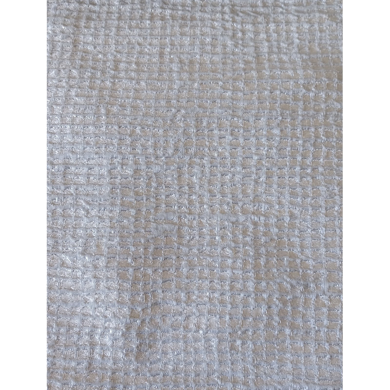 Screen Coverlet , Queen Coverlet / Bedspread, Silver