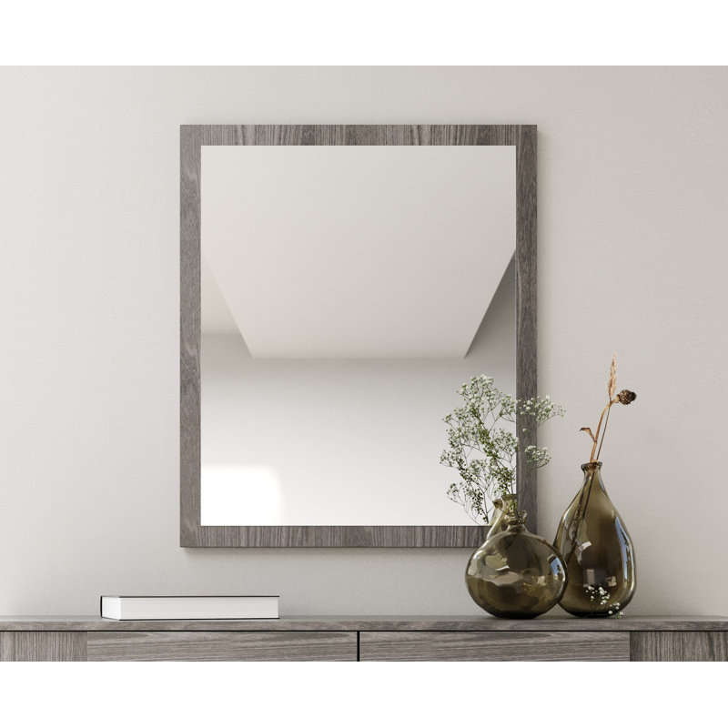 Miroir pour commode Whisenhunt, Noyer