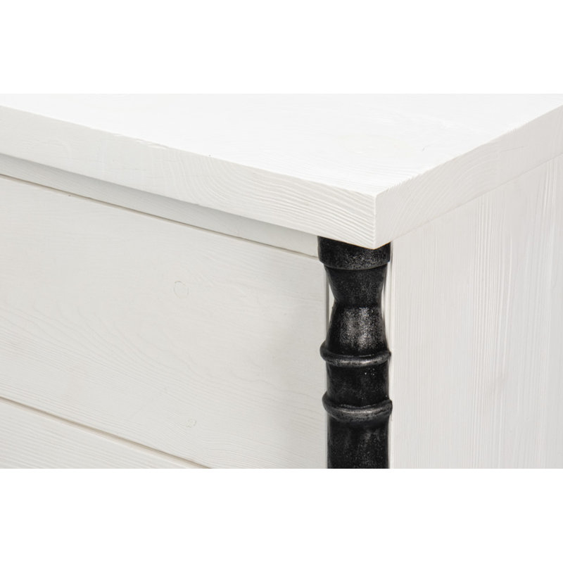 Elegance 3 - Drawer Solid Wood Nightstand